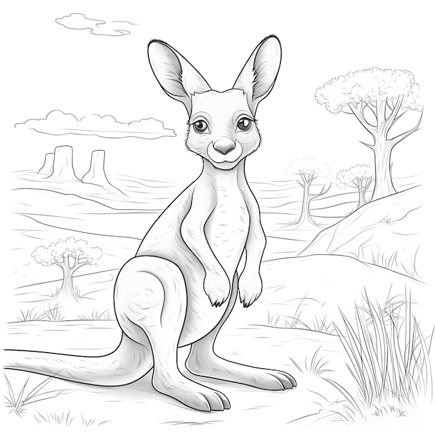 Photo background for kangaroo