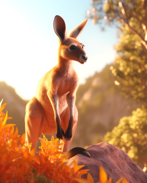 background for kangaroo