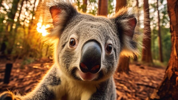 Photo background for koala