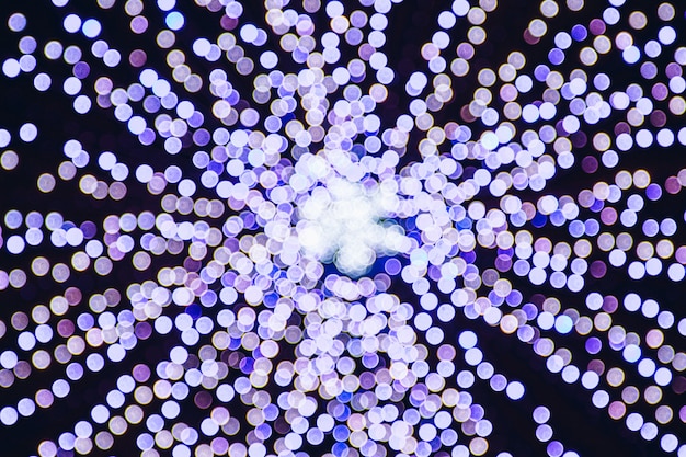 Background of the lights of a garland in blur