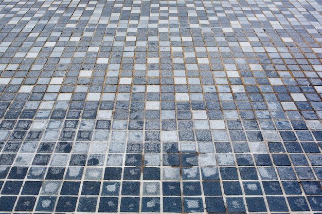 Background of little irregular blue tiles.