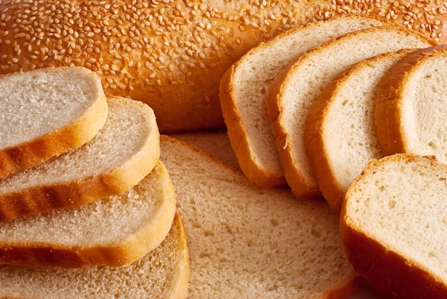 Background made of fresh bread