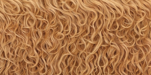 Photo background made of strands of blond hair illustration of light threads generative ai