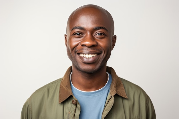 배경 성인 남성 흑인 행복한 아프리카인 남성 얼굴 표정 초상화 고립된 젊은