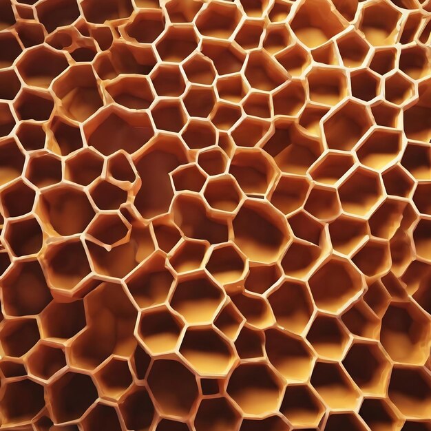 Background minimal abstract honeycomb cell pattern softness lighting 3d render