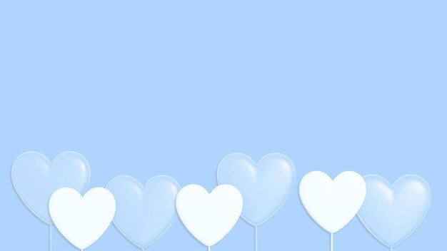 Photo background mockup hearts 26