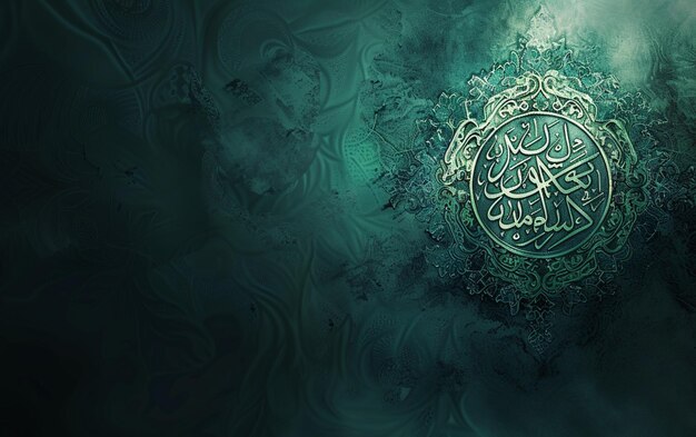 Photo a background for the month of ramadan with islamic inscriptions