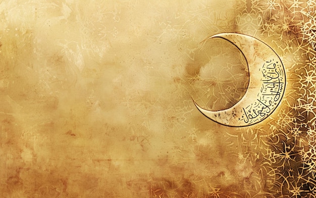 Photo a background for the month of ramadan with islamic inscriptions