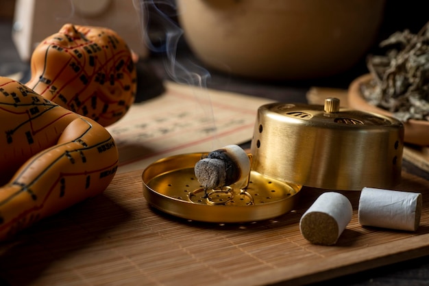 Background of moxibustion and Chinese herbal medicine