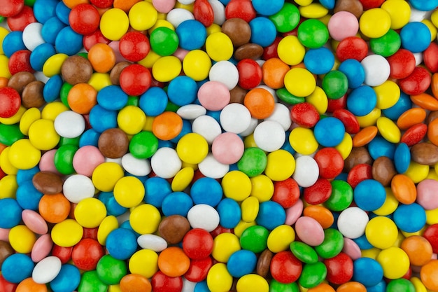 background of multi-colored sweets