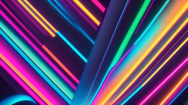 Photo background neon abstract