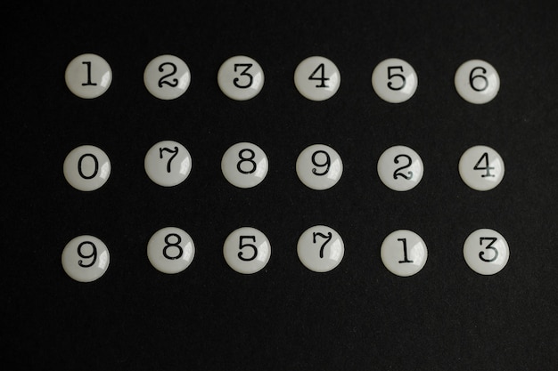 0から9までの数字の背景数字テクスチャ財務データの概念