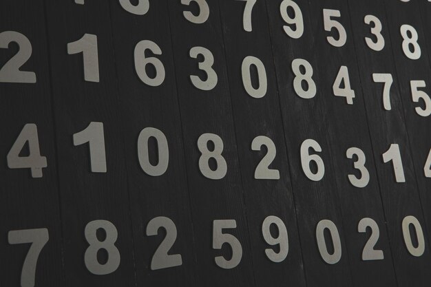 Photo background of numbers or seamless pattern with numbers