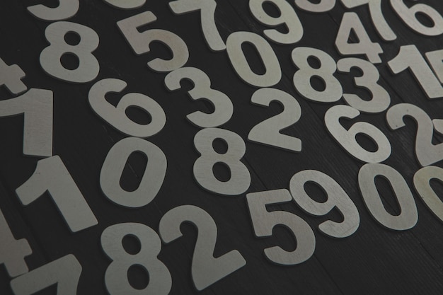 Background of numbers or Seamless pattern with numbers