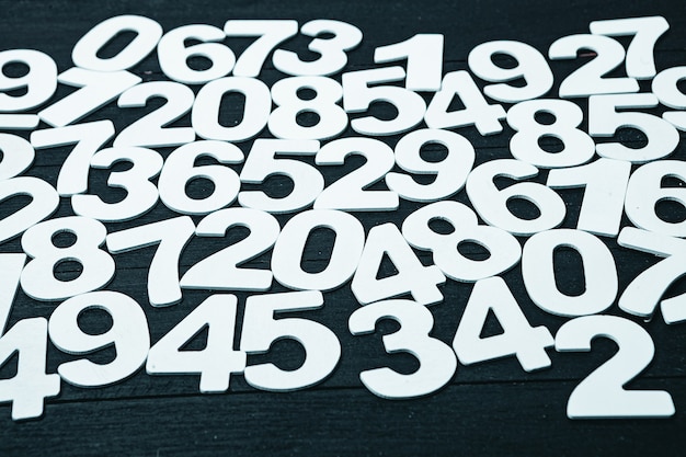 Background of numbers or seamless pattern with numbers