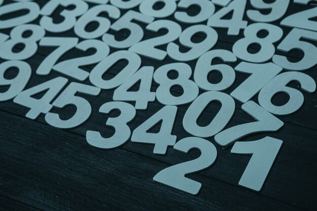 Background of numbers or seamless pattern with numbers