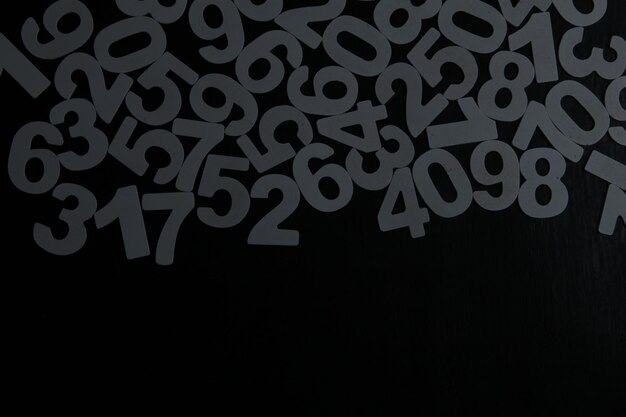 Photo background of numbers.