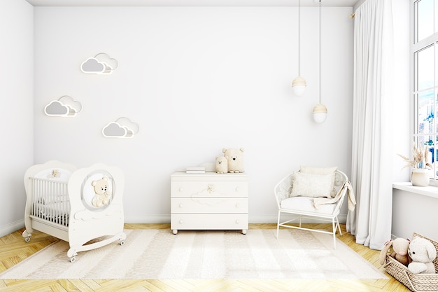 Background of nursery room