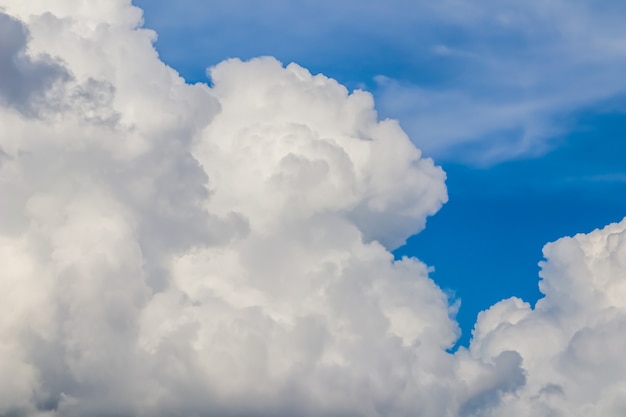 写真 雲と青い空の背景