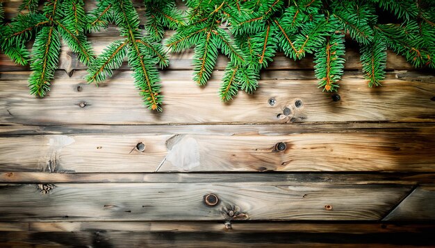 写真 クリスマスツリーの枝の背景