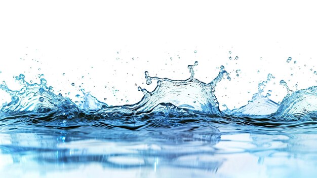 사진 깨한 투명한 물의 배경 액체와 방울 생성 ai