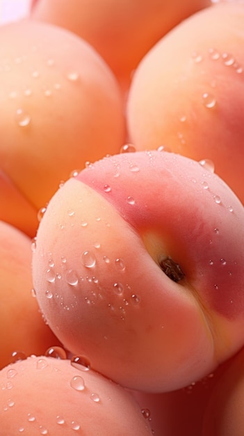 写真 熟した桃の背景 ペーチ・ファズ・バナー コピースペース 高品質