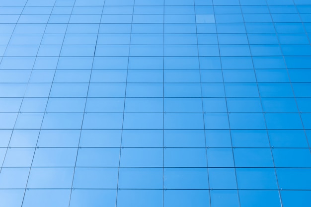 Background of office building blue glass window