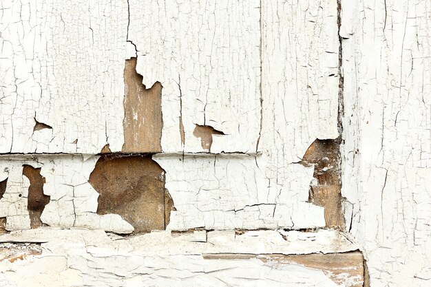 Background old peeling white wall