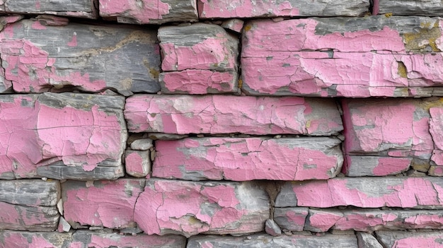 The background of an old pink brick wall texture