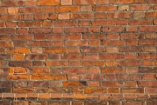 Background of the old red brick wall