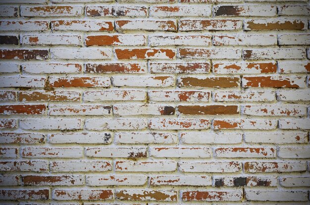 Background of old vintage dirty brick wall