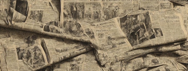 background of old vintage newspapers