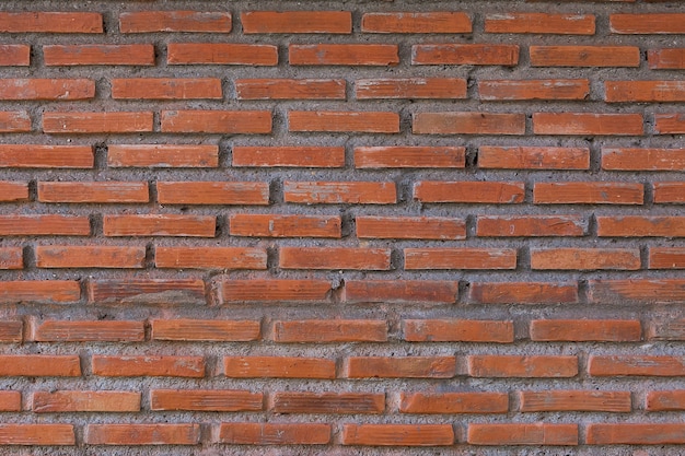 Background of old vintage red brick wall