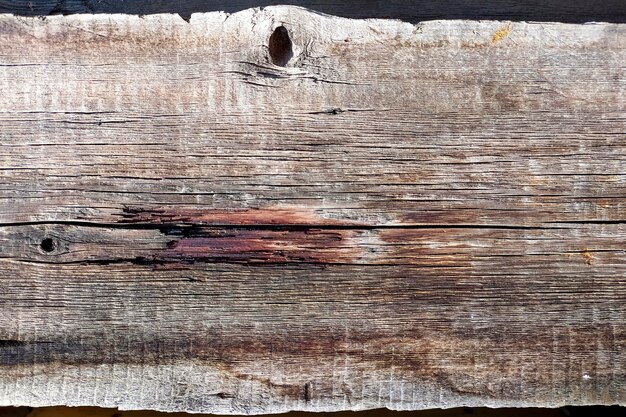 Background of an old wooden fence Rough wood texture Natural brown tree