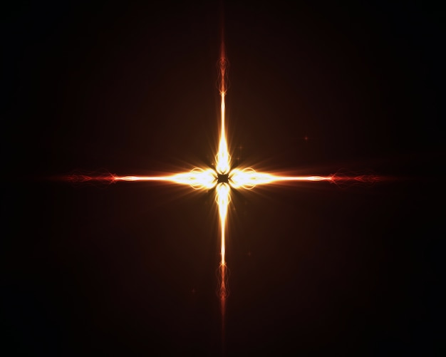 Background of an orange star