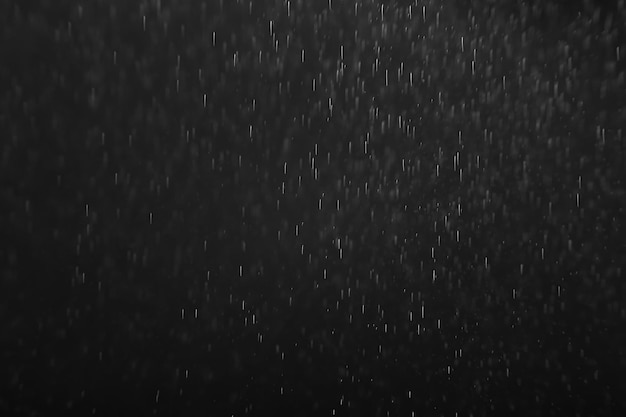 Photo background for overlay black rain, abstract studio drops water drops bokeh