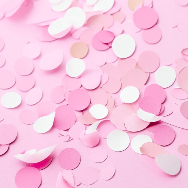 Photo background of pale pink paper confetti