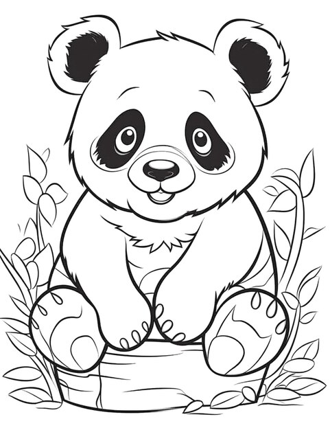 Photo background for panda