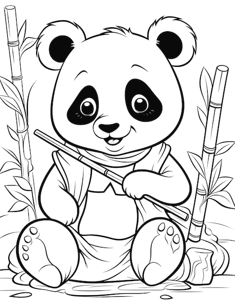 Photo background for panda