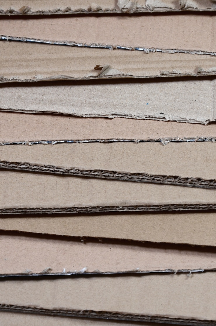 Photo background of paper textures piled ready to recycle