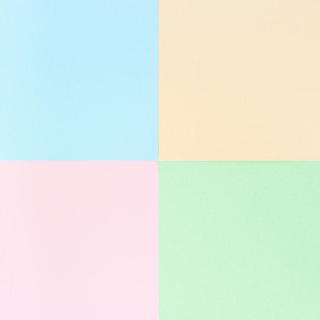 Photo background pastel colors pink yellow blue green geometric pattern papers minimal concept flat lay