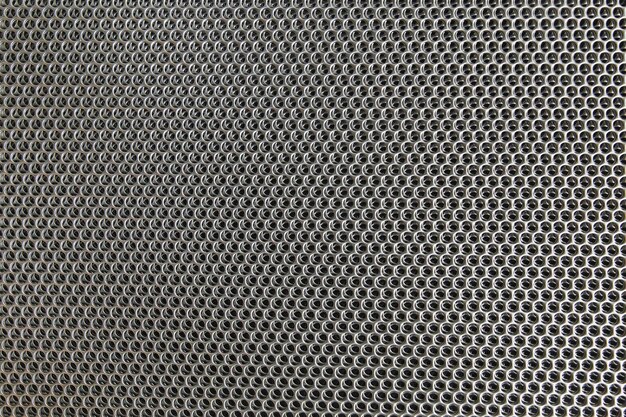 Photo background of perforated metal sheets with round holes