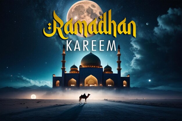 Background photo of the islamic celebration of ramadan kareem