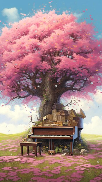 Premium AI Image | background for piano