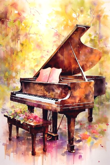 Photo background for piano