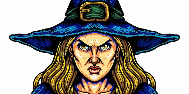 background picture with the image of a witch magical rituals of fantasy magic