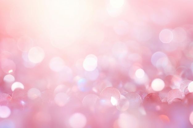 Background of a pink fairy dust light pattern Glitter and sun rays shine upon it AI generated