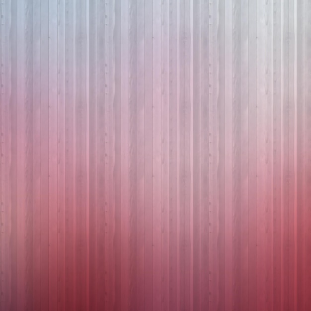 Background of pink and grey corrugated metal sheet texture with vertical stripes