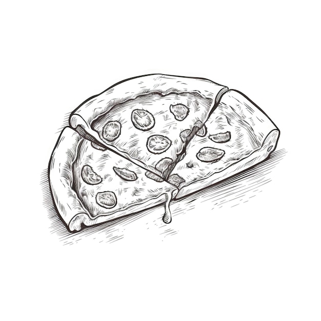 Background pizza ai generated