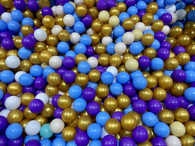 Background of plastic colored balls balls Childrens pool with balls